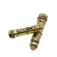 3 boulons de fixation en zinc jaune, 4 boulons de fixation en zinc coloré M6/M8/M10/M12/M16/M20
