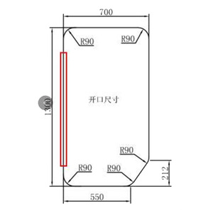 Porte en forme de larme de forme spéciale RV de haute qualité avec système de verrouillage avancé Accessoires RV Porte en forme de larme RV - Product Image 2