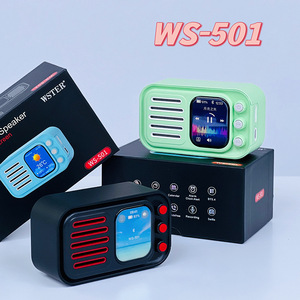 WS-501 5 Wát 1000mAh thông minh Màn hình cảm ứng không dây ngoài trời di động mini Đảng điện thoại di động sân khấu Loa máy tính FM Đài phát thanh với ứng dụng - Product Image 4