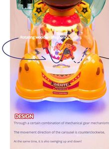 Máquina de Atracciones Eléctrica para Niños con Forma de Jirafa, Venta Directa de Fábrica - Product Image 6