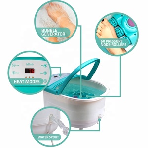 Mimiir-masajeador de pies multifuncional con Calefacción Automática, proveedor de Spa con 6 rodillos de masaje Shiatsu motorizados - Product Image 5