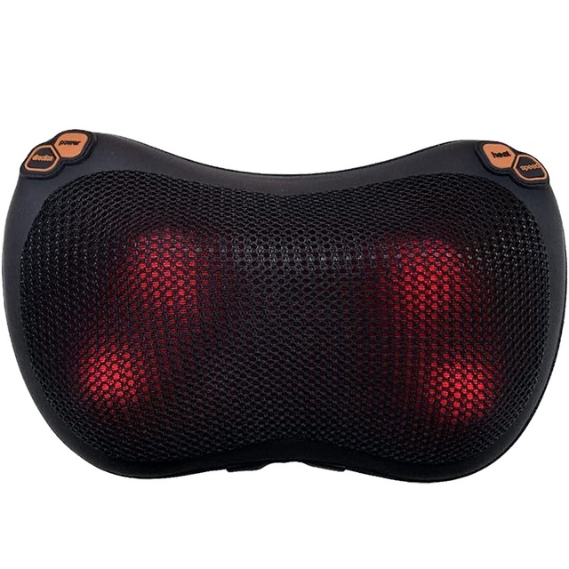 Electronic Home Car Kneading Neck Pillow Massager Machine Neck Massage Pillow With Heating Shoulder Shiatsu Back Neck Massager