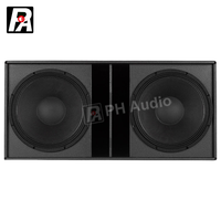 Système de haut-parleurs stéréo en contreplaqué 8008-AS de qualité professionnelle avec aimant en ferrite 2000W 4 ohms, subwoofer DJ et commande vocale, à poser au sol