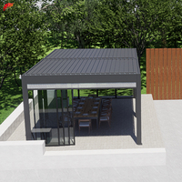 Automatische Garten-Pergola mit Wasserdichtem Aluminium-Lamellendach für den Außenbereich