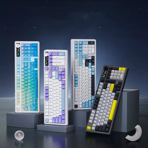 AK980 Tri-modalità BT 2.4G gioco Wireless Hot Swap tastiera meccanico TFT schermo a colori su misura guarnizione Layout 75% per PC portatile - Product Image 1