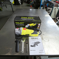 Mini outil électrique industriel professionnel 100mm ensemble de meuleuse d'angle électrique avec interrupteur à glissière et moteur sans balais pour projets de bricolage