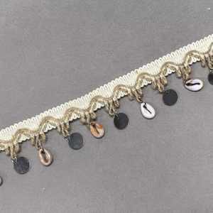 ZSY fatto a mano con perline nastro di pizzo ciondolo con <span class=keywords><strong>perla</strong></span> nappa frangia su misura treccia in rete per abbigliamento per borse - Product Image 6