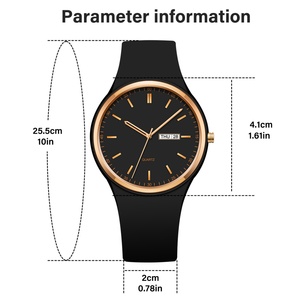 Montres pour femmes à la mode, nouvelle collection, bracelet en silicone, mouvement à quartz japonais, montres pour filles - Product Image 5