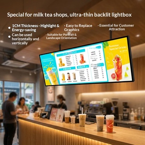Caja de Luz para Dibujar, Ultrafina, de Vidrio Templado, Letrero Luminoso LED, Cartel Luminoso, Menú, Tablero de Exhibición Personalizado, Negro - Product Image 4