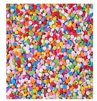 Prix de gros Confettis comestibles Sprinkles Dessert Décoration Dragées Sprinkles Arc-en-ciel Mini Rond Espagnol Sliced Sugar Sprinkles