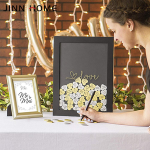 <span class=keywords><strong>Libro</strong></span> <span class=keywords><strong>de</strong></span> invitados <span class=keywords><strong>de</strong></span> boda alternativo con letrero 85 corazones y 2 cuadros <span class=keywords><strong>de</strong></span> marco <span class=keywords><strong>de</strong></span> cristal <span class=keywords><strong>de</strong></span> corazones grandes para iniciar sesión - Product Image 2