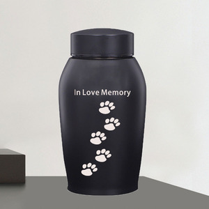 Kedi Köpek Büyük Evcil Hayvan <span class=keywords><strong>Urn</strong></span>'u Mühürlü Küllük, Pati Baskılı Logolu, Evcil Hayvan Cenazesi İçin - Product Image 3