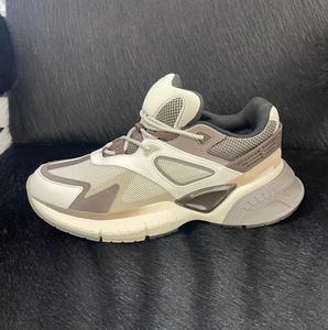 Chaussures de sport pour femme à plateforme, semelle épaisse en caoutchouc, empiècements en cuir, confortables et antidérapantes - Product Image 2