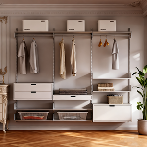 Tùy Chỉnh Kích Thước Linh Hoạt Có Thể Tháo Rời Lưu Trữ Racksuitable Cho Lắp Ráp Giá Sách Quần Áo Kệ Tủ Văn Phòng Bàn Nghiên Cứu Bàn - Product Image 6