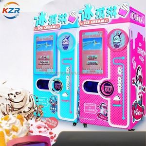 Distributeur automatique de crème glacée commercial entièrement automatique, avec scanner de code intelligent, libre-service, matériel multilingue, sans personnel, pour cornets de glace - Product Image 4