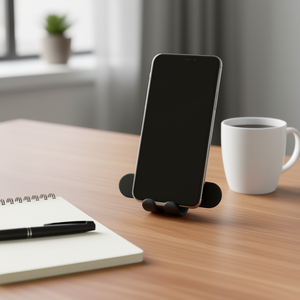 Soporte de silicona para teléfono inteligente Touch U, soporte negro One Touch para teléfonos móviles - Product Image 3