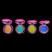 Palette d'ombres à paupières Duochrome multicolores personnalisées Vegan Shimmer Glitter avec finition humide lumineuse pour peau moyenne foncée