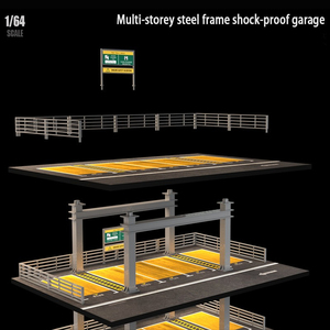 Modèle de scène de <span class=keywords><strong>garage</strong></span> de stationnement multi-niveaux 1/64, simulation de stationnement, modèle de <span class=keywords><strong>garage</strong></span> de stationnement, <span class=keywords><strong>jouet</strong></span> de <span class=keywords><strong>voiture</strong></span> en alliage, ornement de <span class=keywords><strong>voiture</strong></span> - Product Image 4