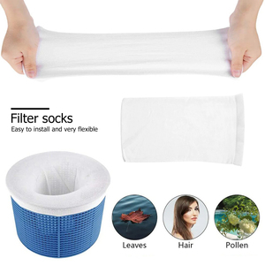 Lot de 5 chaussettes de skimmer pour piscine, économiseurs d'entretien domestique, conception en maille de nylon pour paniers filtrants et skimmers, accessoires de natation - Product Image 4