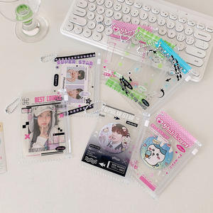 Sac de bonbons créatif porte-carte avec porte-clés étudiant Id <span class=keywords><strong>Bus</strong></span> carte couverture Ins japonais idole Photo carte manches sac pendentif - Product Image 1