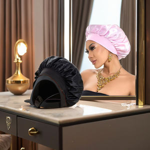 Faible QMC Bonnets de Nuit en Satin pour Femmes, Bande Élastique Large Couleurs Unies, Chapeau de Soin Capillaire pour Cheveux Bouclés, Idéal Scène Décontractée - Product Image 6