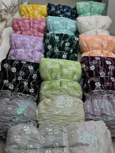 Trajes de Chaqueta de algodón de alta calidad con tela de tul bordado de secuencia de arcoíris bodas precio al por mayor ropa de calidad de exportación - Product Image 4