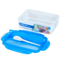 Boîte de nourriture de préparation de repas au micro-ondes avec couvercle Récipients alimentaires en plastique 3 compartiments Cuisine Minimaliste Pp Sac Moulage par injection 295g