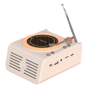 Maravilloso Regalo de Cumpleaños elegante retro mini altavoz Bluetooth y reproductor de CD radio - Product Image 1