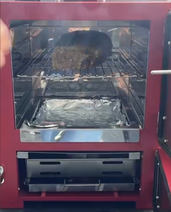 Parrilla de Mesa Compacta de Acero para Asar y Hornear Pizza con Indicador de Temperatura, Diseño Moderno para Uso en Exteriores - Product Image 2