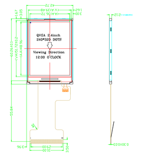 Màn hình <span class=keywords><strong>LCD</strong></span> 2.4 inch <span class=keywords><strong>TFT</strong></span> với giao diện SPI 240*320 hiển thị độ phân giải-mô-đun <span class=keywords><strong>LCD</strong></span> tùy chọn - Product Image 6