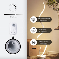 Bilihondim UK Interrupteur rotatif Triac Plug and Play Variateur 200W à démarrage progressif, gradation de précision, prise électrique de bureau, composants en plastique
