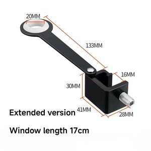 Serrure antivol Restriction d'<span class=keywords><strong>ouverture</strong></span> de fenêtre Sécurité des enfants et des animaux de compagnie <span class=keywords><strong>Limiteur</strong></span> de fenêtre plat sans perçage Serrure antivol - Product Image 3
