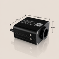 Moteur d'éclairage LED RVBW 16W à fibre optique, télécommande RF, contrôle DMX, source lumineuse silencieuse pour plafond de voiture, ciel étoilé, éclairage domestique à fibre optique