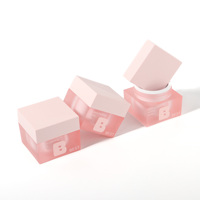 Pot carré vide en plastique pour gel UV, 5g, 10g, 15g, 30g, 50g, pour vernis à ongles, crème – Vente chaude, personnalisable OEM/ODM