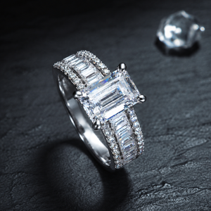 Anello con taglio a principessa per donna, elegante gioiello minimalista alla moda - Product Image 4