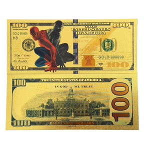 Nuevo Set de 15 <span class=keywords><strong>Billetes</strong></span> de <span class=keywords><strong>100</strong></span> Dólares de Superhéroes Americanos 2026, Bañados en Oro de 24K, para Regalo - Product Image 6
