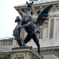 Statue de dragon en bronze, grande usine, personnalisée, de qualité supérieure, décor de parc aquatique