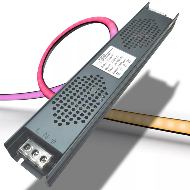 5-In-1 Triac&0-10V Constant Voltage Dimmable LED Driver for 12V 24V 36V 48V Strip Lights Compatible to Dimmer Dimming System