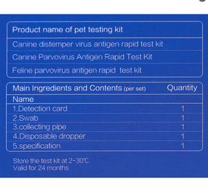 Kit de <span class=keywords><strong>test</strong></span> rapide d'antigène pour la maladie de Carré chez le chien, bandelettes de <span class=keywords><strong>test</strong></span> vétérinaire, outil de diagnostic - Product Image 5