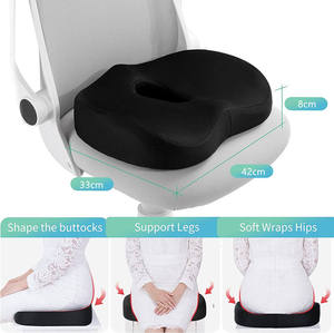Z 2026 New <b>Seat</b> <b>Cushion</b> with Central Pressure Relief Hole W Shaped Leg Support <b>Cushion</b> <b>for</b> Office <b>Car</b> Wheelchair - Product Image 2