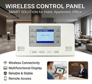 แผงควบคุมสัญญาณเตือนไฟไหม้ไร้สาย CE Wireless Lora สำหรับโรงแรมและสำนักงาน - Product Image 1