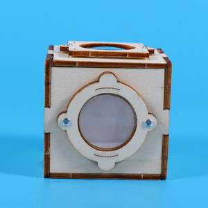 Kit Fai-da-Te per Esperimenti Scientifici, Modello in Plastica e Legno di Gru Manuale, Giocattolo Tecnologico STEM Unisex Senza Batterie - Product Image 5