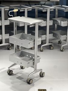 Chariot de rangement multifonctionnel professionnel en acier inoxydable pour salon de coiffure, permanente, coloration, coiffeur et barbier - Product Image 4