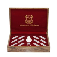 Boîte à bouteille d'huile de parfum en bois de luxe personnalisée avec joli insert en velours taille et logo personnalisés