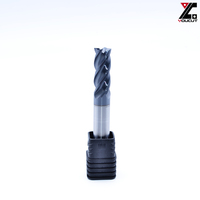 Fraise à queue carrée en carbure monobloc 4 dents D10-25-D10-75-4 anti-vibration pour acier au carbone, acier allié, acier inoxydable