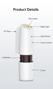 Mới Nhất Top Bán Kích Thước Nhỏ Nhà Thông Minh Khuếch Tán Hương Thơm Lạnh Atomizing Dầu Difuser Điện Tường Cắm Trong Khuếch Tán - Product Image 4