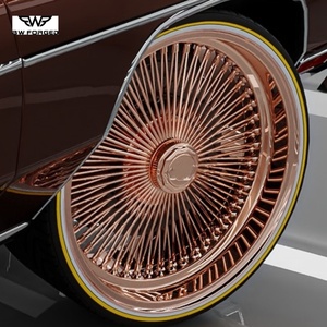 Cerchio a Raggi BW Custom Dayton Style in Oro Rosa Cromato, 20-28 Pollici, 5x120 5x127 5x139.7 per <span class=keywords><strong>Caprice</strong></span> Oldsmobile - Product Image 1