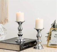 Support de bougie doré pour centre de table de mariage, petit support pour cheminée, manteau de cheminée, ensemble de décoration de table