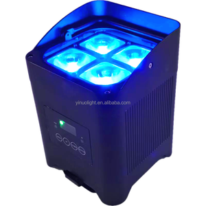 Guangzhou RGBWAUV 6'sı 1 arada LED Sahne Işığı IP65 DJ Kullanımı WiFi 8800AH Pil DMX512 Kontrol 25/40 Derece Lensli Işık - Product Image 2