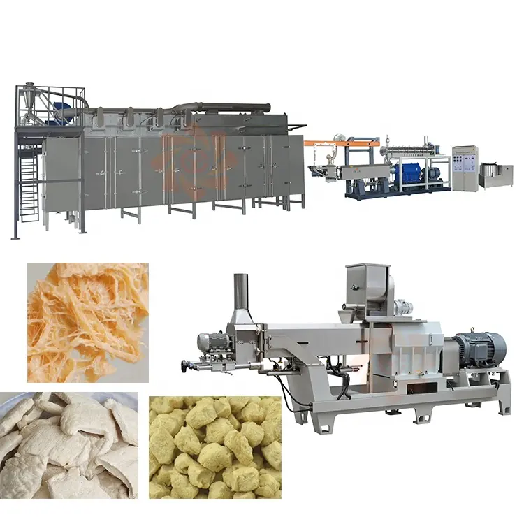 Novo design popular linha de produção de máquinas extrusoras de proteína de farinha de soja